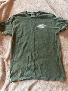 Comfort Colors Olive Short-Sleeve Crewneck Tee with Chest Logo